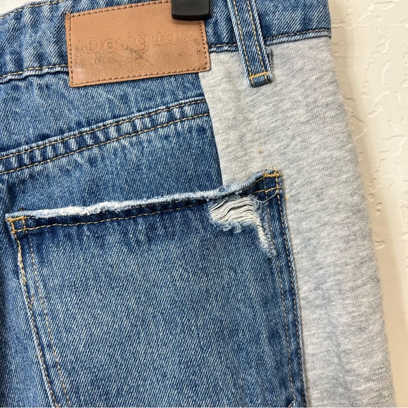 Desigual Embroidered Jogger Jeans Sweatpants Flowers LOVE Size L - Picture 11 of 16